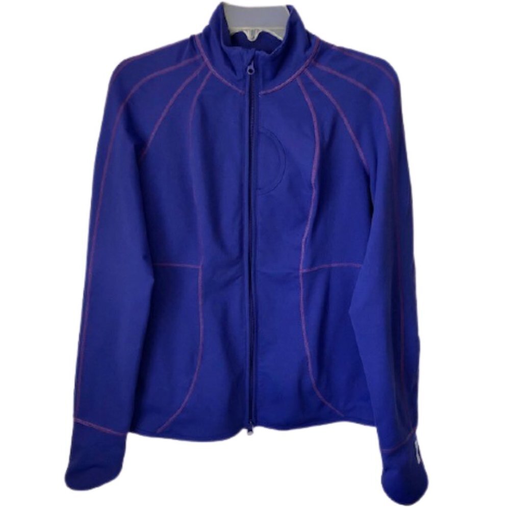 Zella Performance Full Zip Jacket - Blue Violet/Pink - M